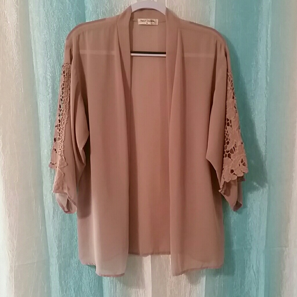 Bear Dance Beige/Nude Cardigan Cover Up